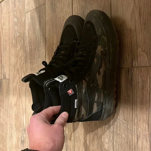 Vans MTE custom camo and black